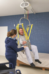 Deckenlifter mit Hebetuch